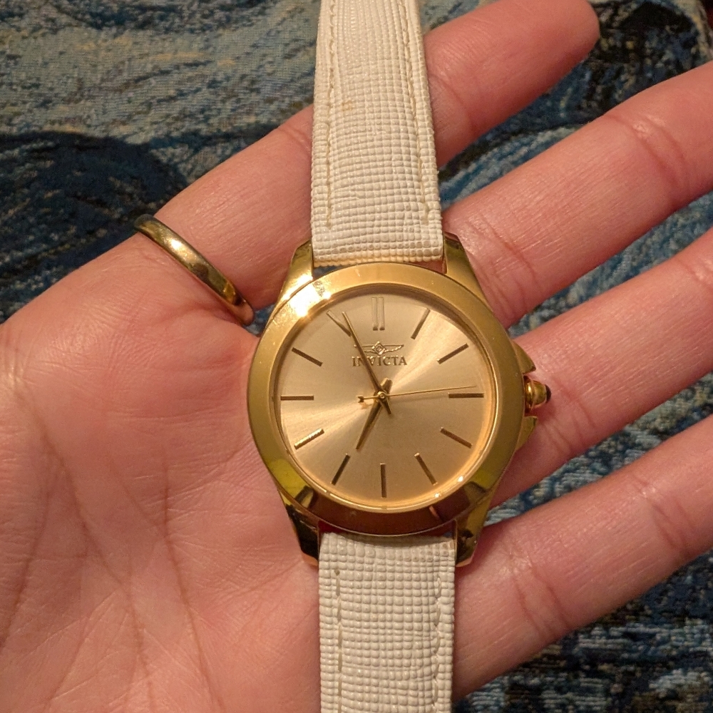 Invicta Gold and Cream Women's Watch